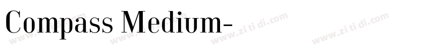 Compass Medium字体转换